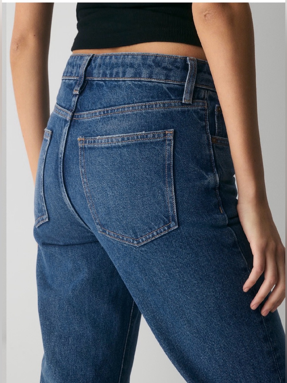 Denim Forum Sharon Mid Straight Dark Blue Vintage NWT 27 - Picture 5 of 11